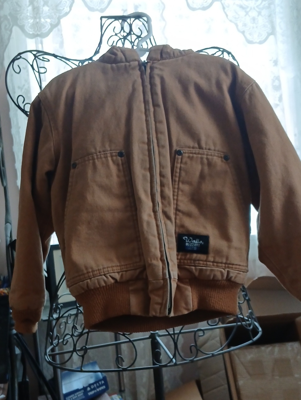 Wallis Kids Brown Hooded Work Jacket